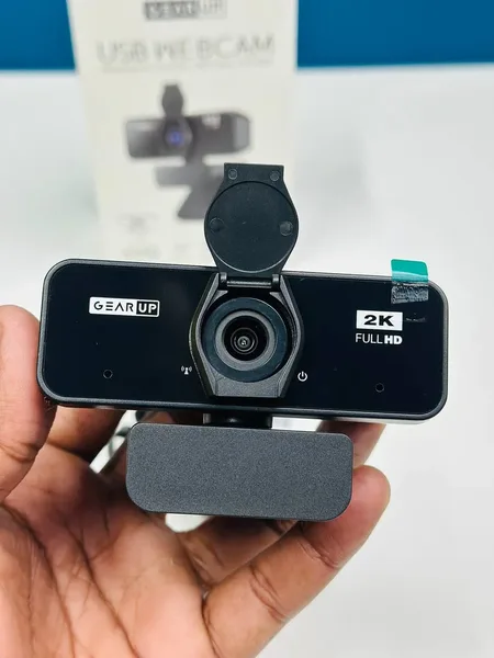 GearUP K450 Webcam- 2K 4.0MP HD USB Webcam with Privacy Cover Plug & Play USB Webcam with Built-in Mic ছবি 2 - ElevateMart