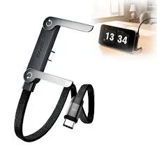 240W Fast Charging Data Cable Type C to Type C Adjustable Phone Stand Charging Cable ছবি 2 - ElevateMart