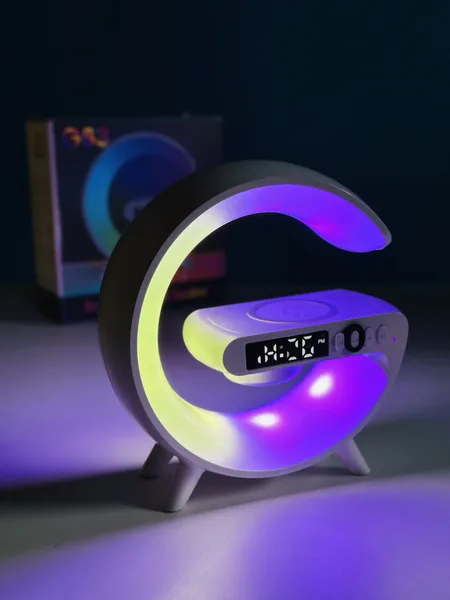 Intelligent Atmosphere RGB Light Bluetooth Speaker With Wireless Charging ছবি 2 - ElevateMart