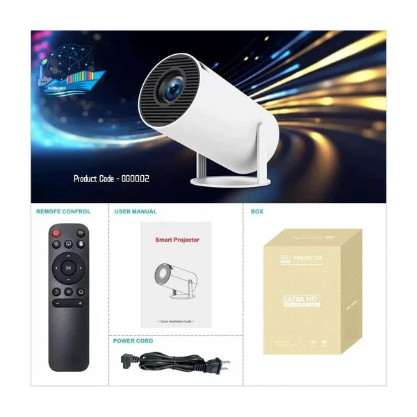 HY300 Smart Portable Projector - ElevateMart Bangladesh | ৳3550 | অনলাইনে কিনুন