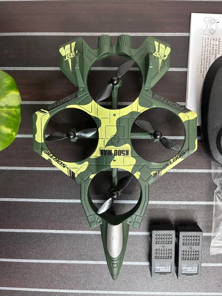 K500 Max ABS Unbreakable High-Quality Fighter Jet- With 2000mAh 2 Pieces Battery ছবি 5 - ElevateMart