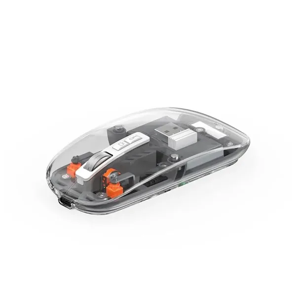 Rechargeable Transparent Bluetooth Mouse ছবি 3 - ElevateMart